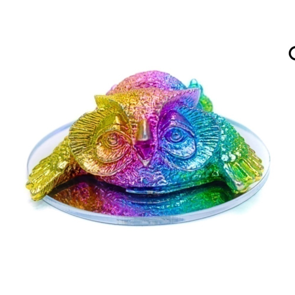 Drunk Owl Bismuth Figurine
